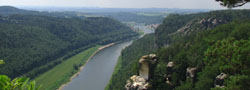 Blick von der Bastei auf das Elbtal